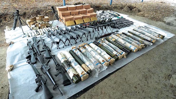 מצבור אמל"ח שנתפס