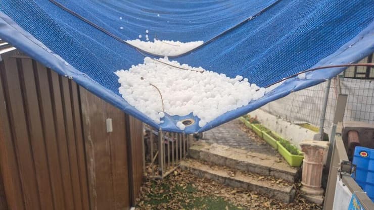 ברד בפרדסיה