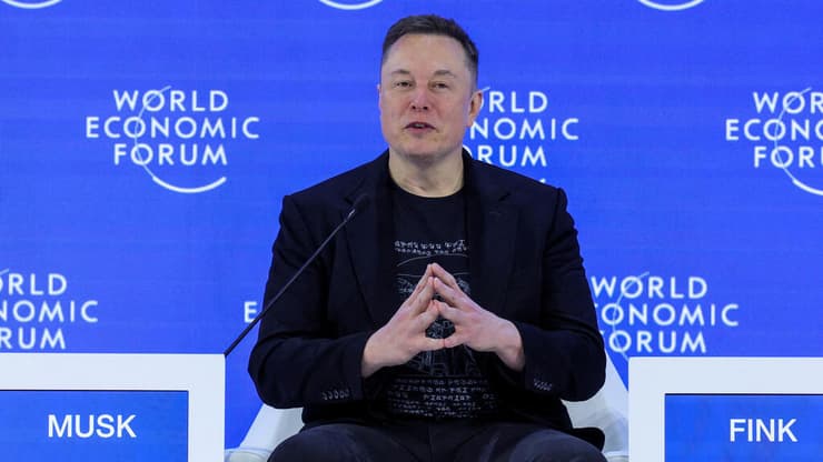 אילון מאסק בפורום הכלכלי בדאבוס 