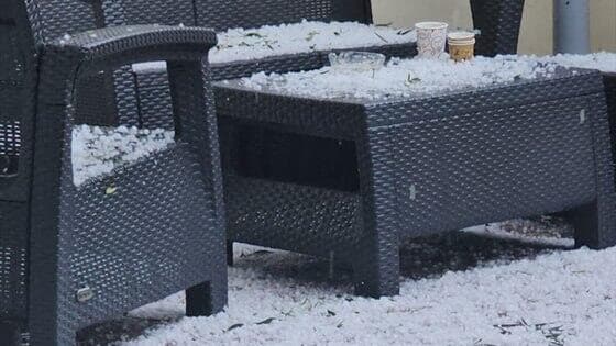 ברד כבד בנתניה