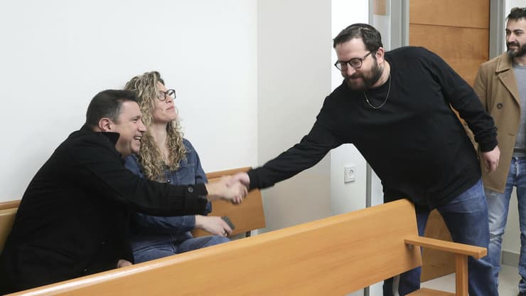 יונתן אוריך ועמרי אסנהיים בדיון בבית המשפט השלום ראשל"צ