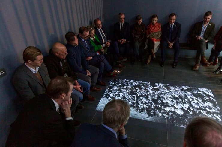 ביקור שגרירי האיחוד האירופי בבית לוחמי הגטאות 