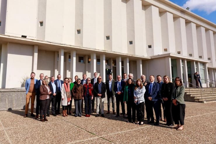 ביקור שגרירי האיחוד האירופי בבית לוחמי הגטאות 