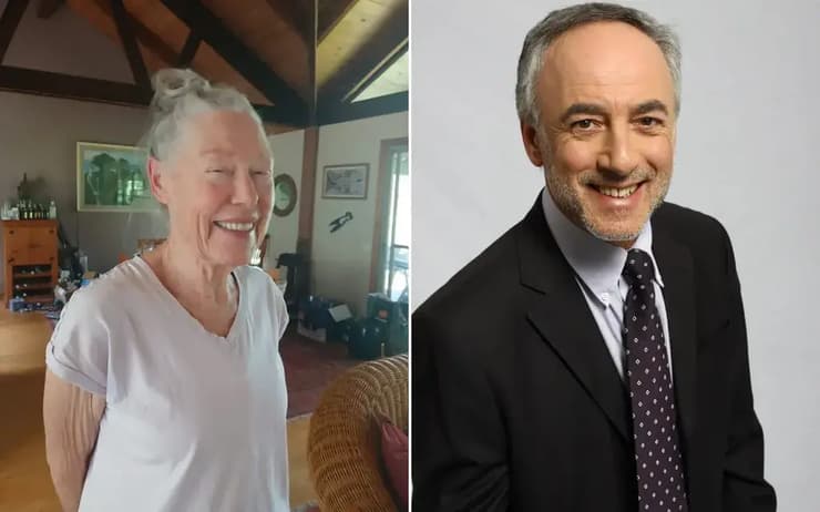 אדריאנה טורק כיום, לצד תמונתו של רענן, בן דודה מדרגה שלישית