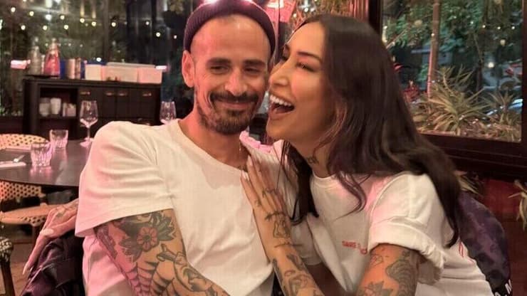 ג'ניפר קים עם בן הזוג לשעבר תום לוי