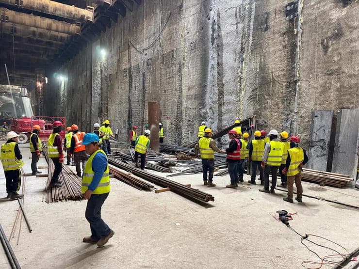עבודות הכנה לתשתית הרכבת הקלה - הקו הירוק