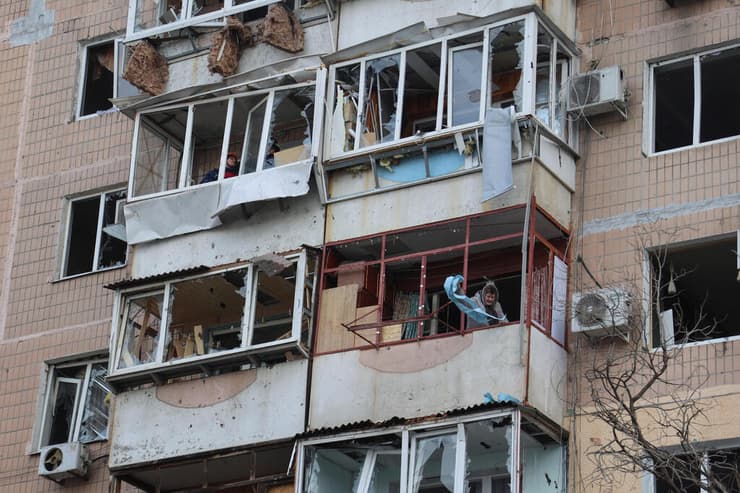 הרס אחרי מתקפה של רוסיה ב זפוריז'יה אוקראינה