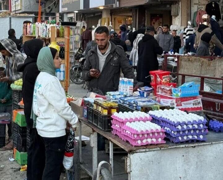 עזה שוק שווקים מוצפים הצפה