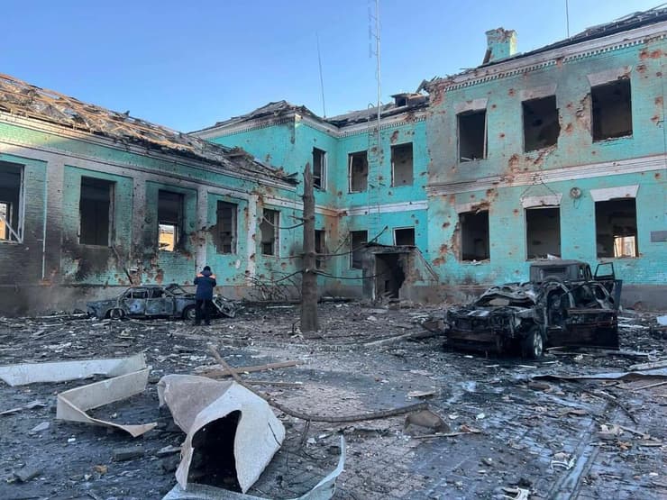     במבנים שנפגעו בתקיפה הרוסית