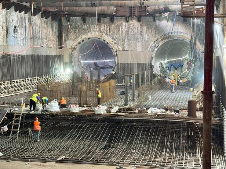 עבודות הכנה לתשתית הרכבת הקלה - הקו הירוק