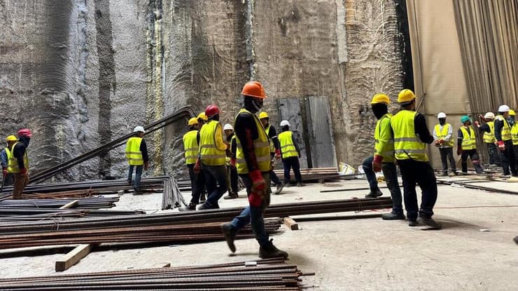 עבודות הכנה לתשתית הרכבת הקלה - הקו הירוק