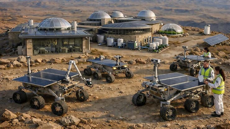 הדמיה של עיר החלל החדשה במצפה רמון (Creation-Space) עיר החלל החדשה במצפה רמון