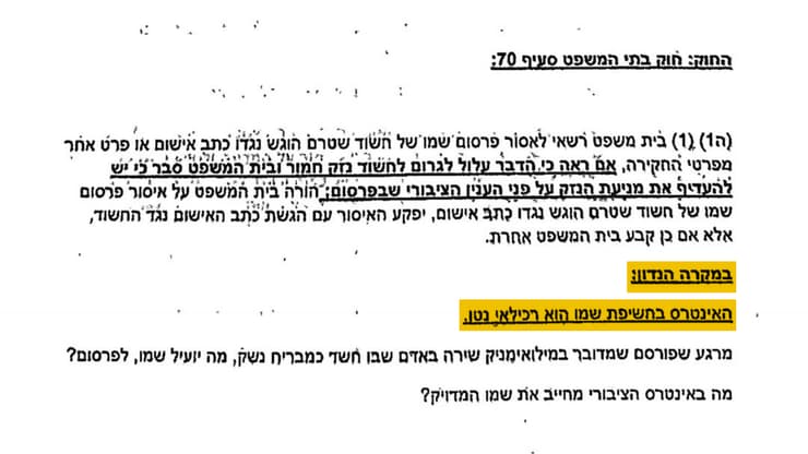 תגובת המשטרה לבקשת ynet לפרסם את שם החשוד בירי באיוב טוחי על גבול מצרים