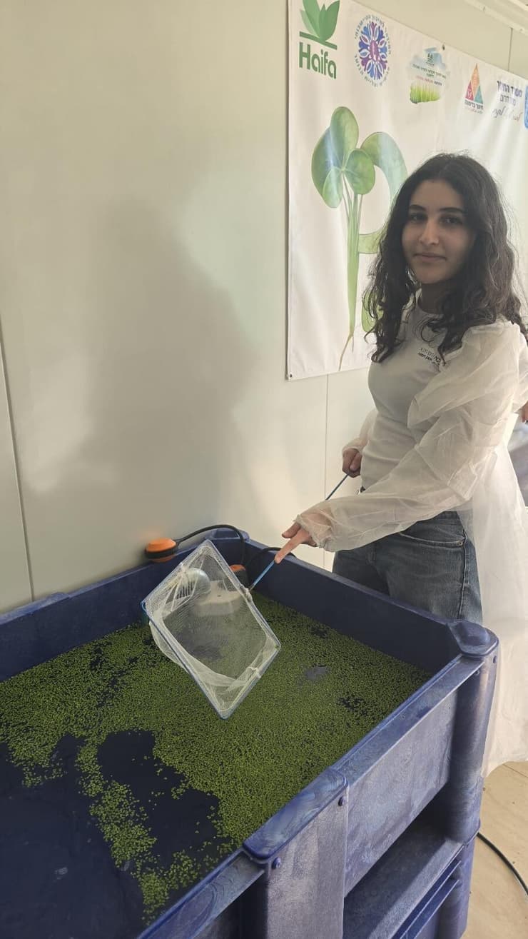 הודיה קמרי, לצד מיכל עדשת המים