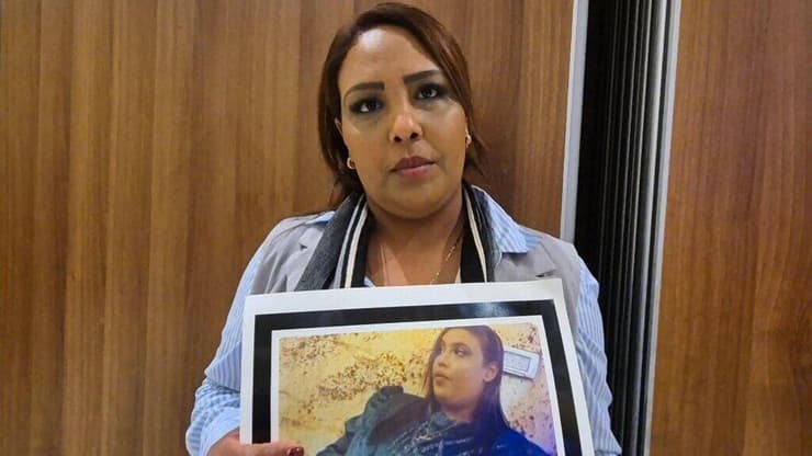 "כאב שאי-אפשר לתאר". סעדה עמאש (צילום: חסן שעלאן ) סעדה עמאש בת דודתה של הנרצחת רוזית ג'ורבאן באירוע משפחות שכולות ערביות המודיעות על החרפת מאבקן בפשיעה בחברה הערבית