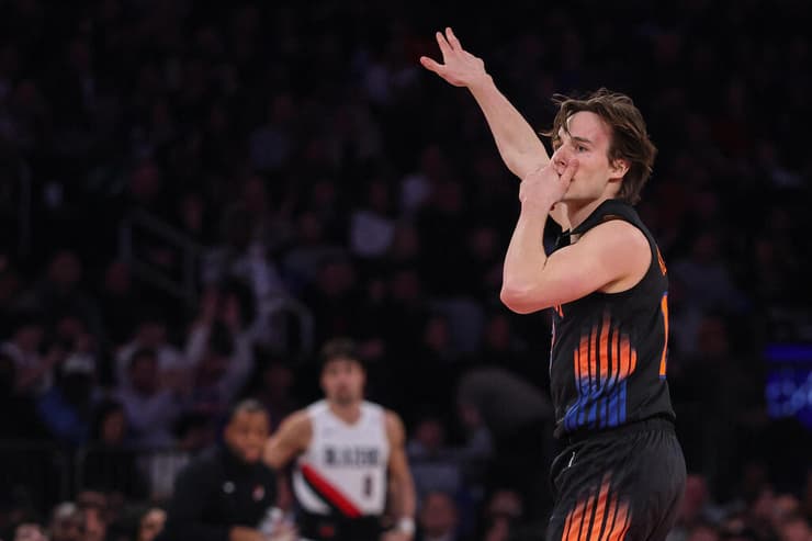 קולק חוגג את הניצחון הקליל של הניקס (צילום: Ishika Samant / GETTY IMAGES NORTH AMERICA / AFP) קולק