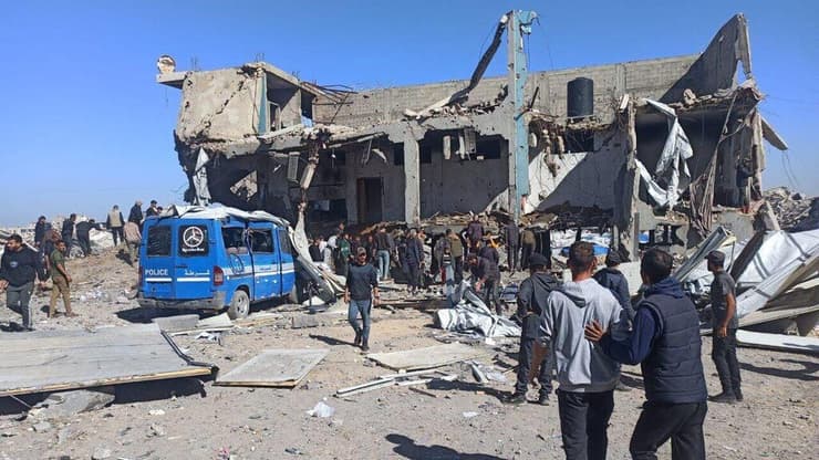 התקיפה במטה המשטרה בשייח רדואן בעיר עזה