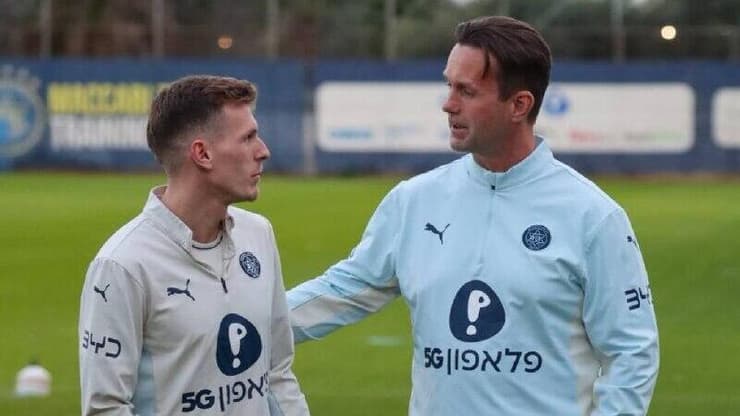 רוני דיילה באימון מכבי ת"א 