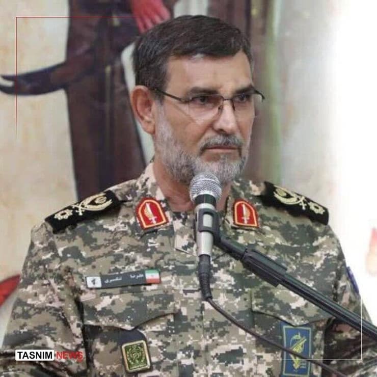 עלי רזא תנגסירי, מפקד חיל הים של משמרות המהפכה של איראן, שהכחיש את השמועות על חיסולו עלי רזא תנגסירי, מפקד חיל הים של משמרות המהפכה של איראן