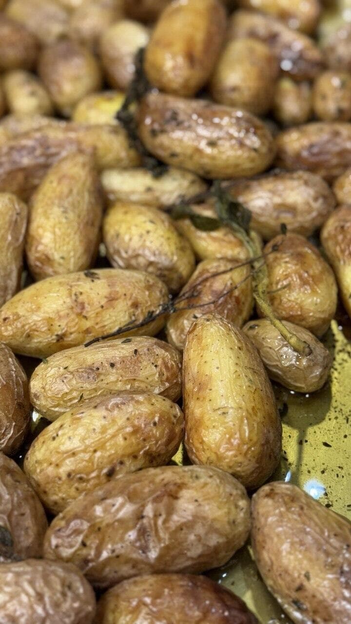 תפוחי אדמה עם שומן מן החי