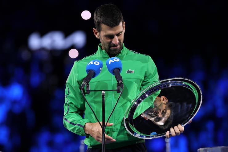 נובאק ג'וקוביץ' אחרי ההפסד בגמר אליפות אוסטרליה