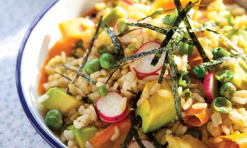 סלט סושי אבוקדו