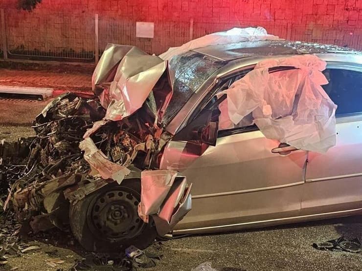 זירת הרצח בכביש 554