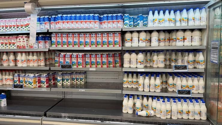 מדפי החלב באושר עד