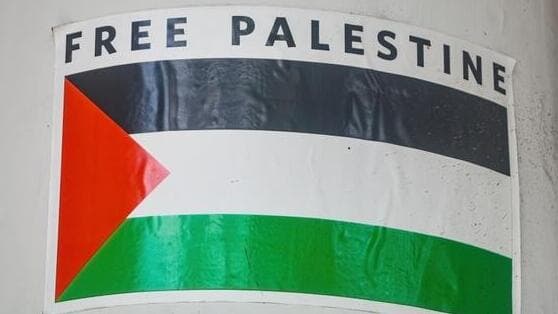 סטיקר "Free Palestine"