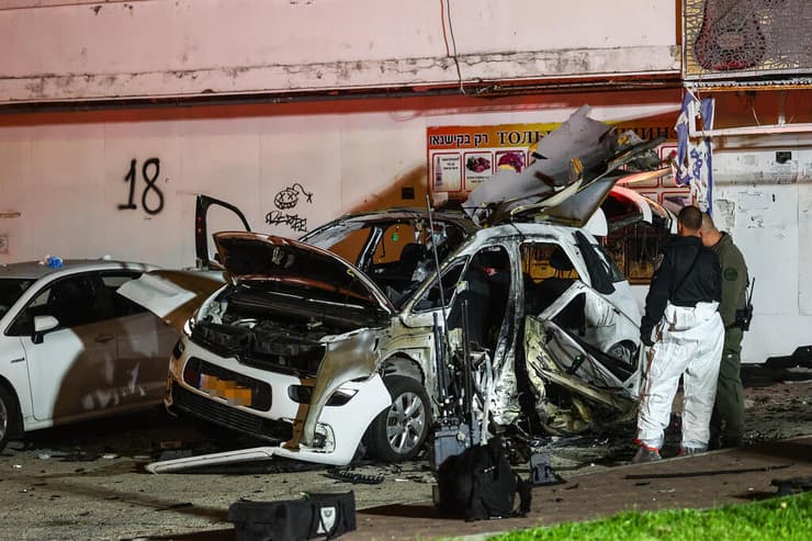   זירה פיצוץ רכב קריית ים