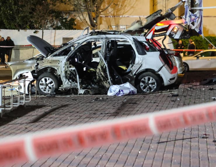   זירה פיצוץ רכב קריית ים