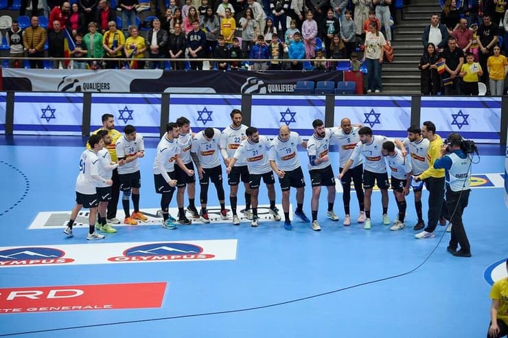 יארחו את גאורגיה ב-22 במרץ. שחקני נבחרת הגברים (צילום: איגוד הכדוריד) נבחרת ישראל בכדוריד כדוריד