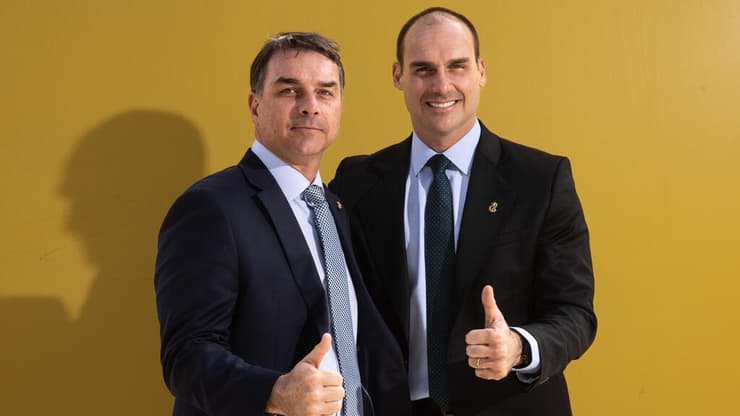 פלביו (משמאל) ואדוארדו בולסונרו