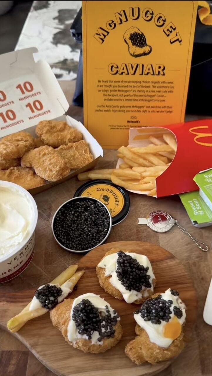 ערכת נאגטס קוויאר של מקדונלד'ס