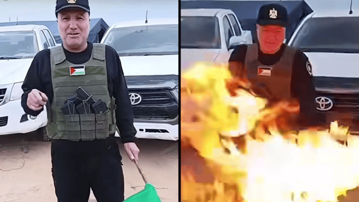  אל-אסטל שורף את דגל חמאס ומאיים על ארגון הטרור