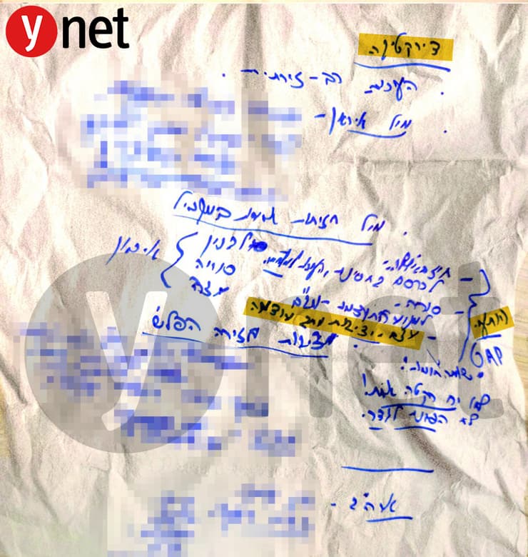 חשיפה: מסמך בכתב ידו של רוה"מ