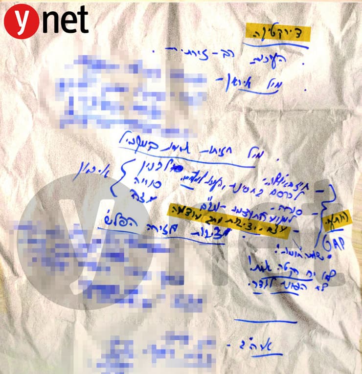 חשיפה: מסמך בכתב ידו של רוה"מ