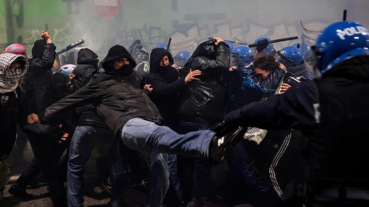 הפגנות מילאנו אולימפיאדת החורף