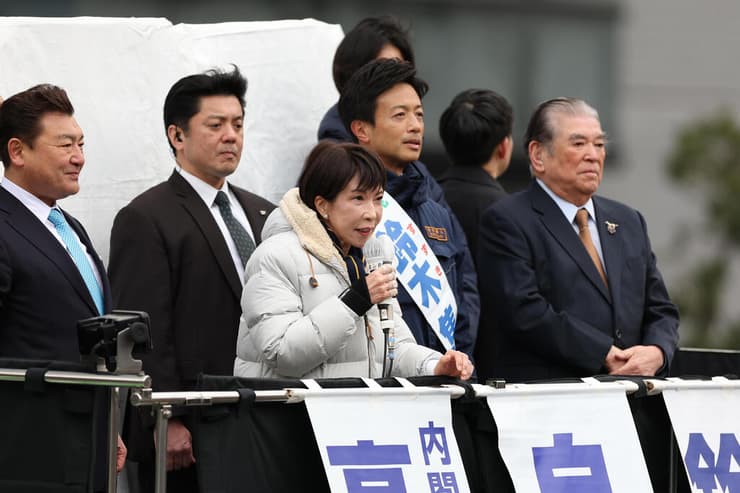 ראש ממשלת יפן סאנאה טקאיצ'י בחירות טוקיו