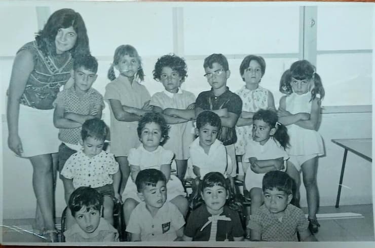 לילי אדוני גננת בגן הילדים בזרעית, 1969