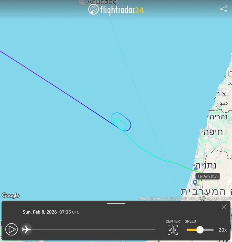 מסלול טיסת וויז אייר מלוטון לתל אביב