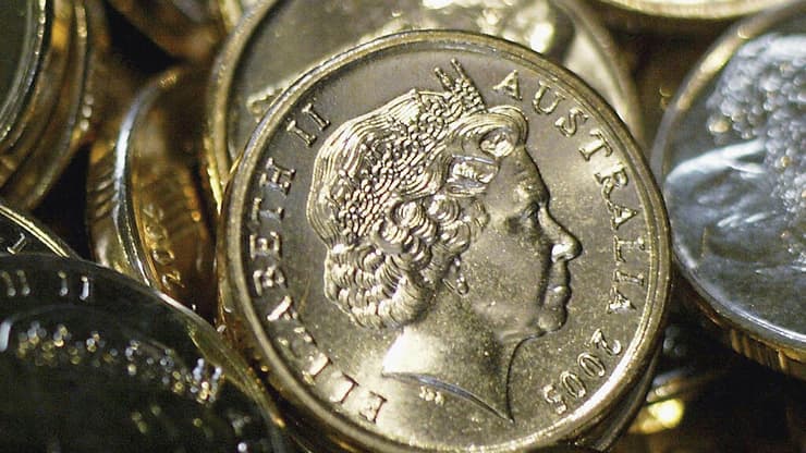מטבע אוסטרלי עם דמותה של המלכה אליזבת