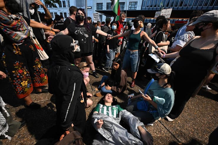 אוסטרליה הפגנה סידני מעצרים בהפגנה פרו פלסטינית