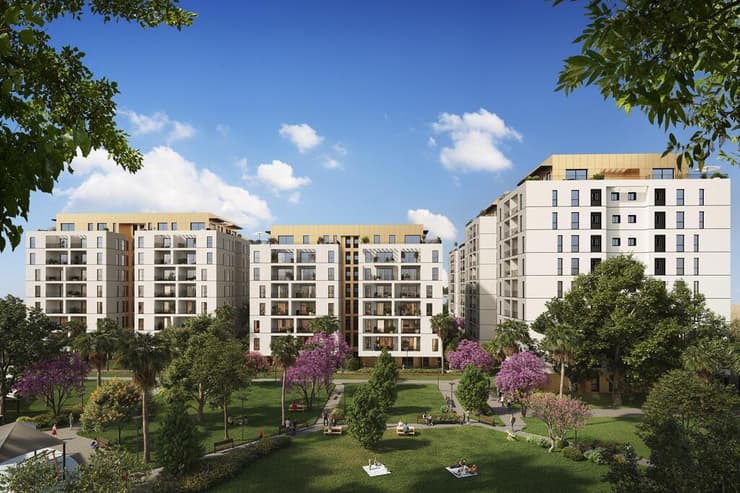 הדמיית פרויקט נחלים -  פינוי בינוי ביפו א'