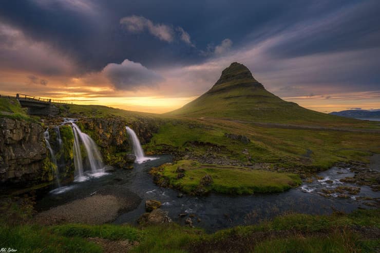שקיעה במערב איסלנד (צילום: מיקי שפיצר) שקיעה במערב איסלנד