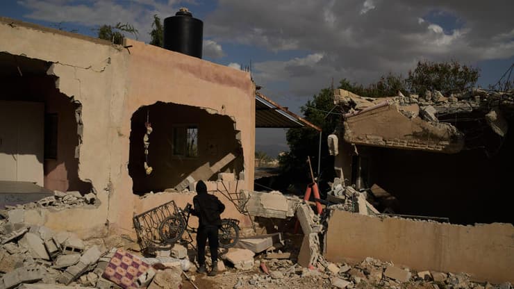 ההרס בעין א-דיוכ באזור יריחו, לאחר שמתנחלים תקפו את התושבים במקום
