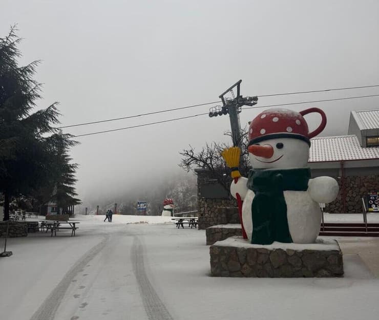 החרמון, הבוקר (צילום: אתר החרמון) מזג אוויר אתר החרמון