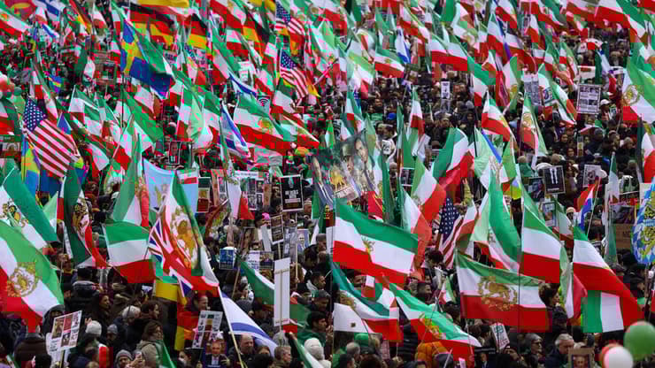 הפגת תמיכה בעם האיראני במינכן, גרמניה