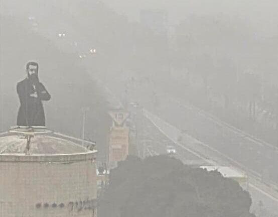 אובך בהרצליה (צילום: אלה כרמי) אובך בהרצליה