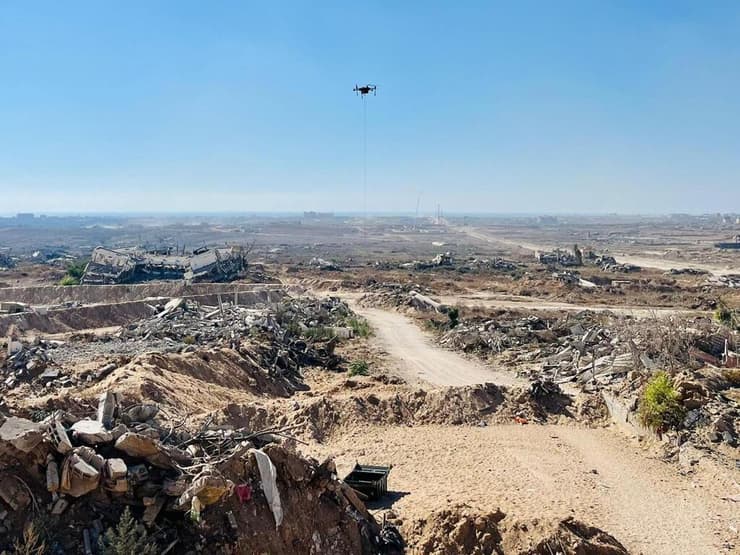 הרחפן של Easy Aerial בפעילות מבצעית בעזה